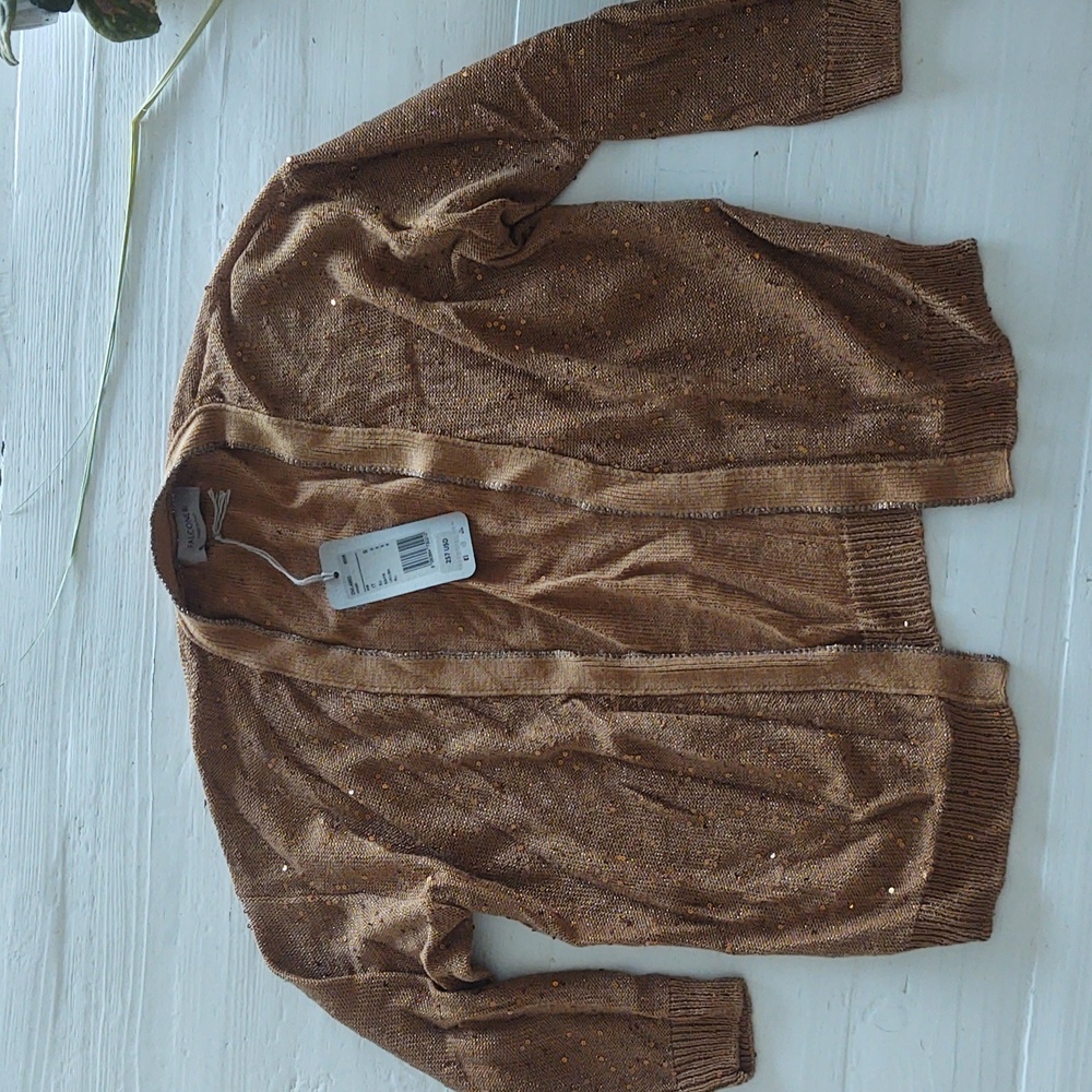 Falconeri Italian Sweater Copper Color Sm NWT